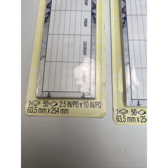 Post-it Notes Weekly Planner Tear Off Sticky Set Of 3 - Picture 2 of 7